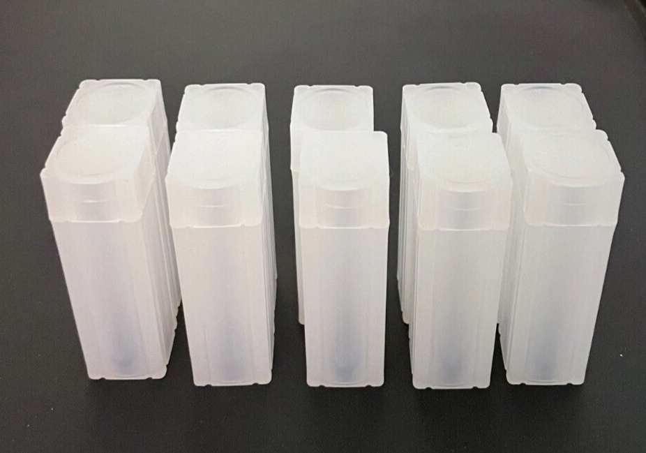 NEW 10 Numis Square Dimes Coin Tubes