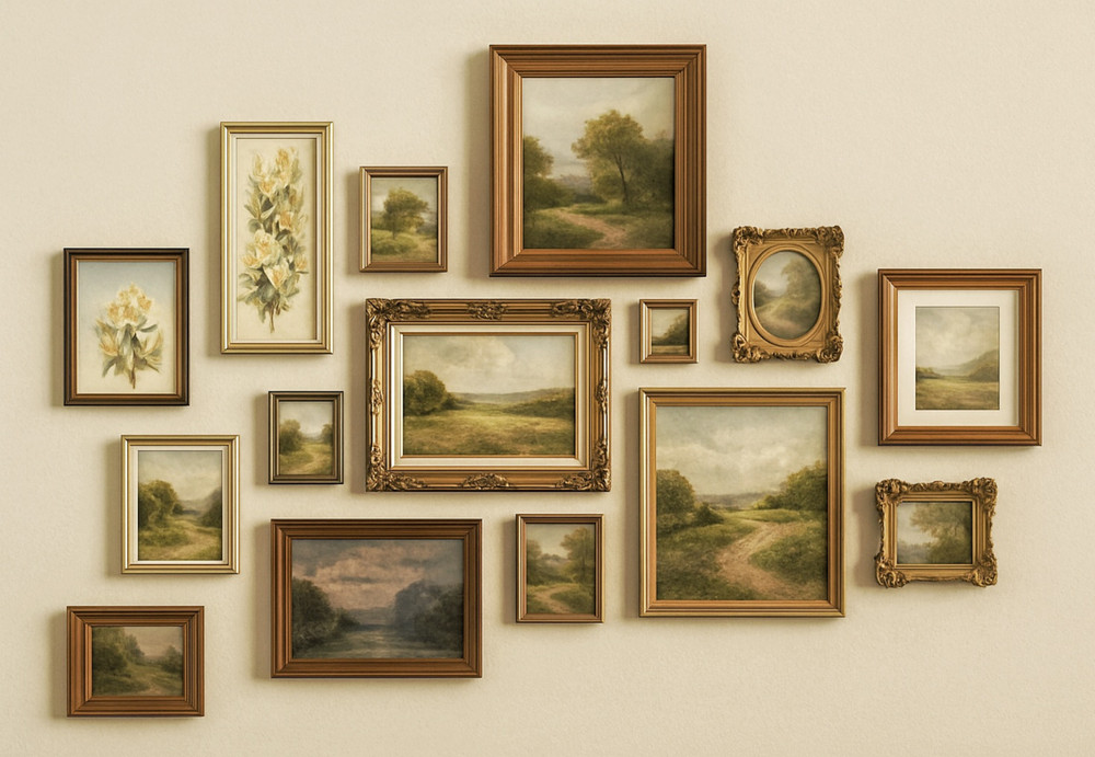 Gallery Wall Frame Set | | Vintage Picture Frames | Assorted Frames