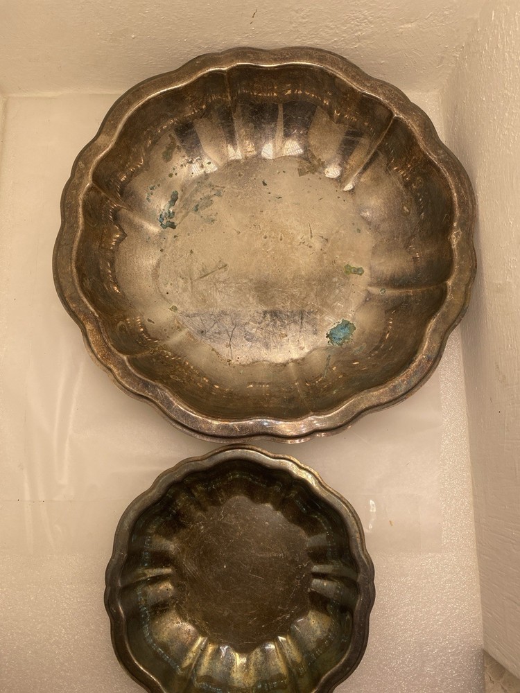 Oneida Silver Plated Nesting Bowls VTG