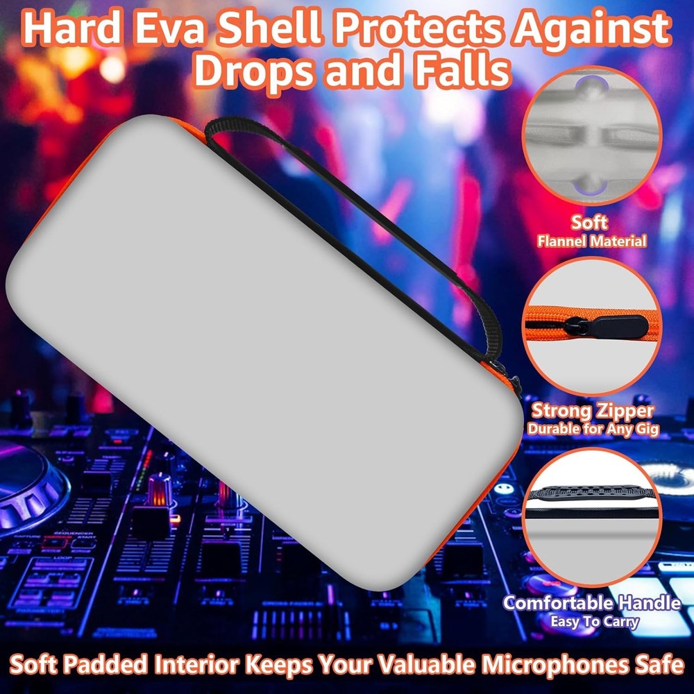 Wireless Microphone Case Compatible with J-B-L Wireless Two Microphone System, P