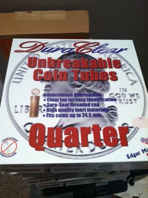 10 Each New Coin Tubes- Quarter. Dime. Nickel. Half dollar, 40 Coin Tubes