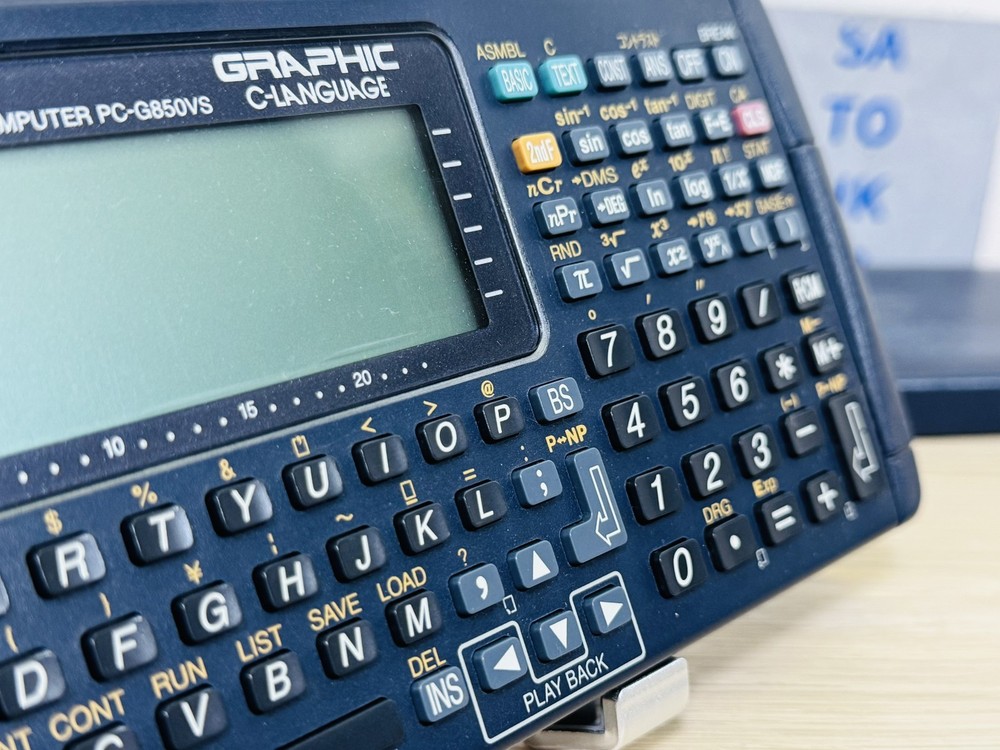 SHARP PC-G850VS Pocket Computer BASIC Tested Working See Description