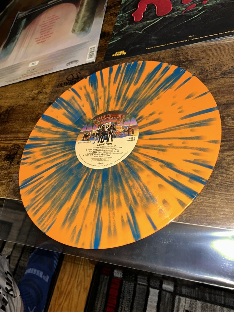 Kiss -Love Gun(1977) [Tangerine/Aqua Splatter LP Record, 2020 RE) Ace Frehley