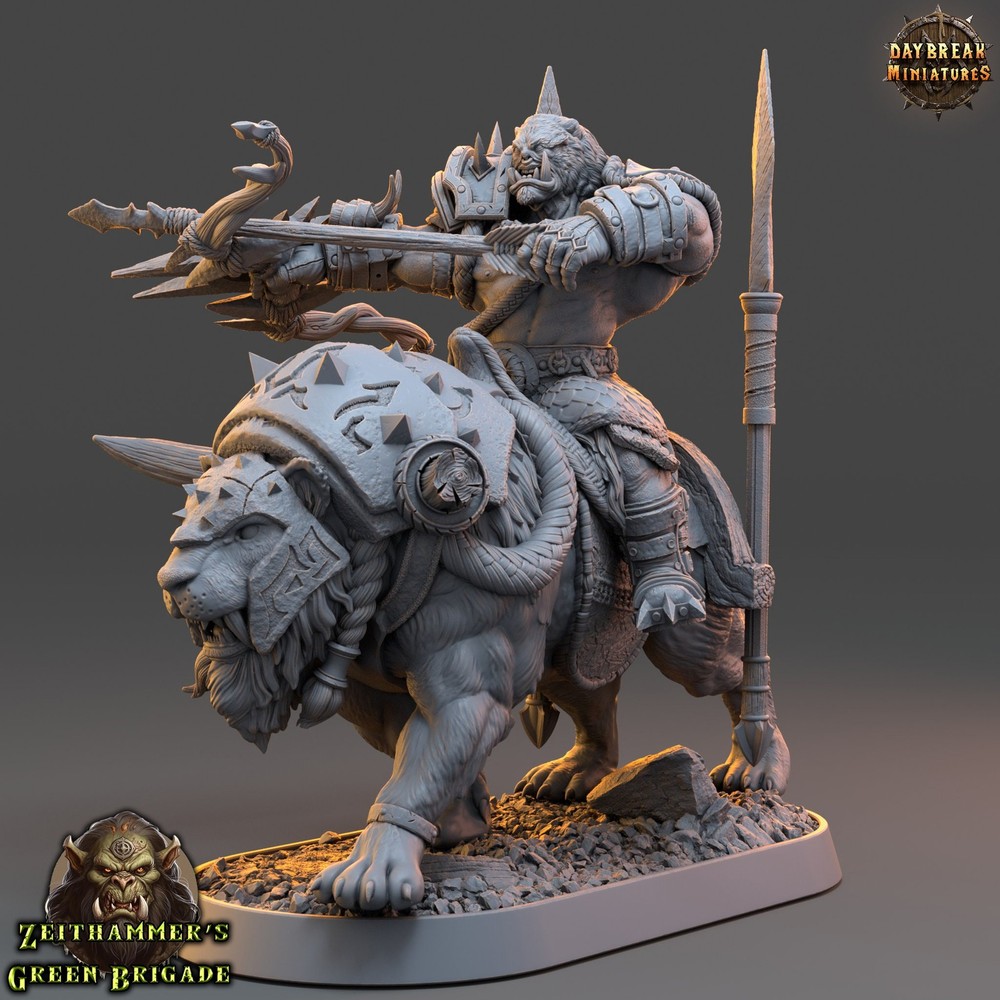 Orc Warrior Mounted Bow | DayBreak Miniatures