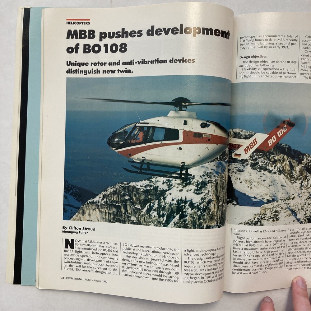 Professional Pilot - August 1990 Issue