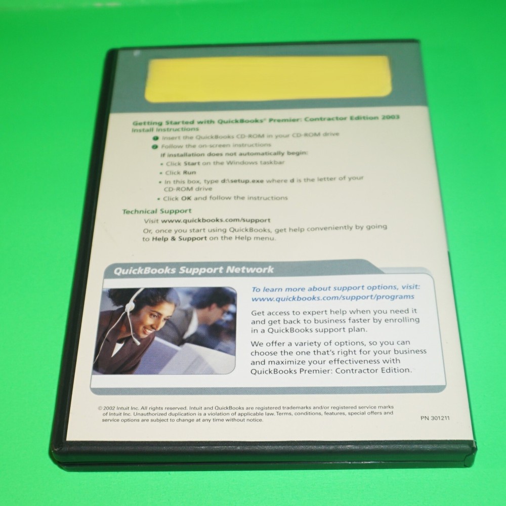QuickBooks Premier 2003 Contractor Edition - NIB/EUC Legacy Software w/ Key Code