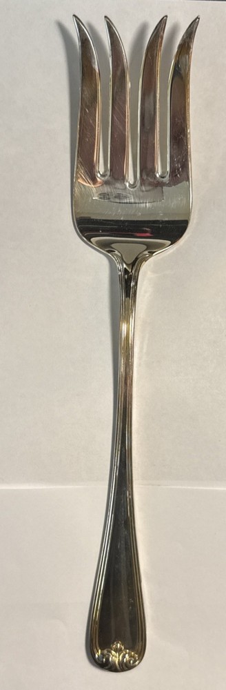 Vintage Gorham Heritage Large Serving Cold Meat Fork Silverplated from Italy