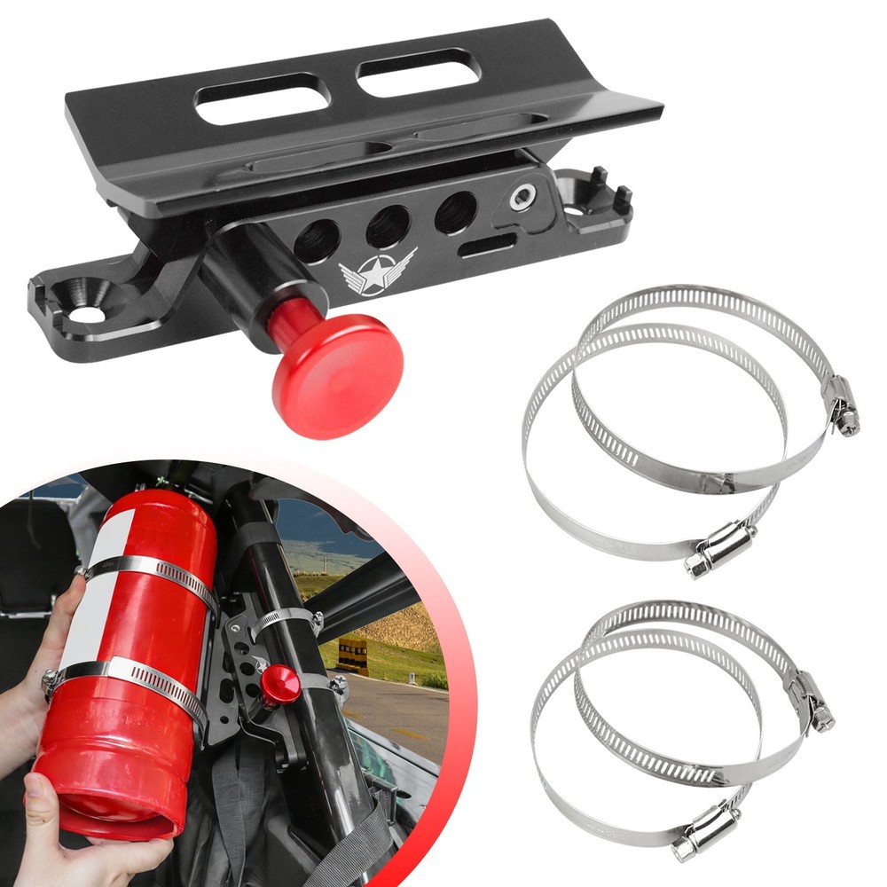 Fire Extinguisher Holder Adjustable Roll Bar Fire Extinguisher Mount Bracket
