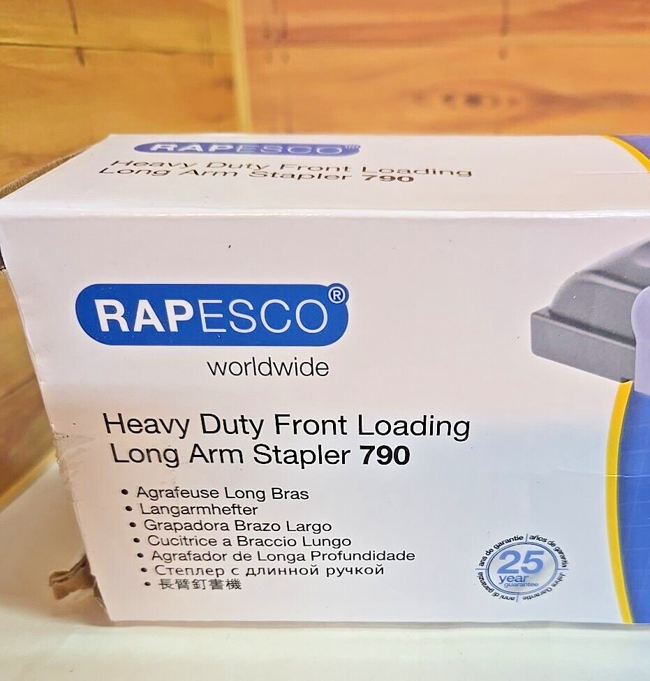 Rapesco Worldwide Front Loading Long Arm Stapler 790; NOB