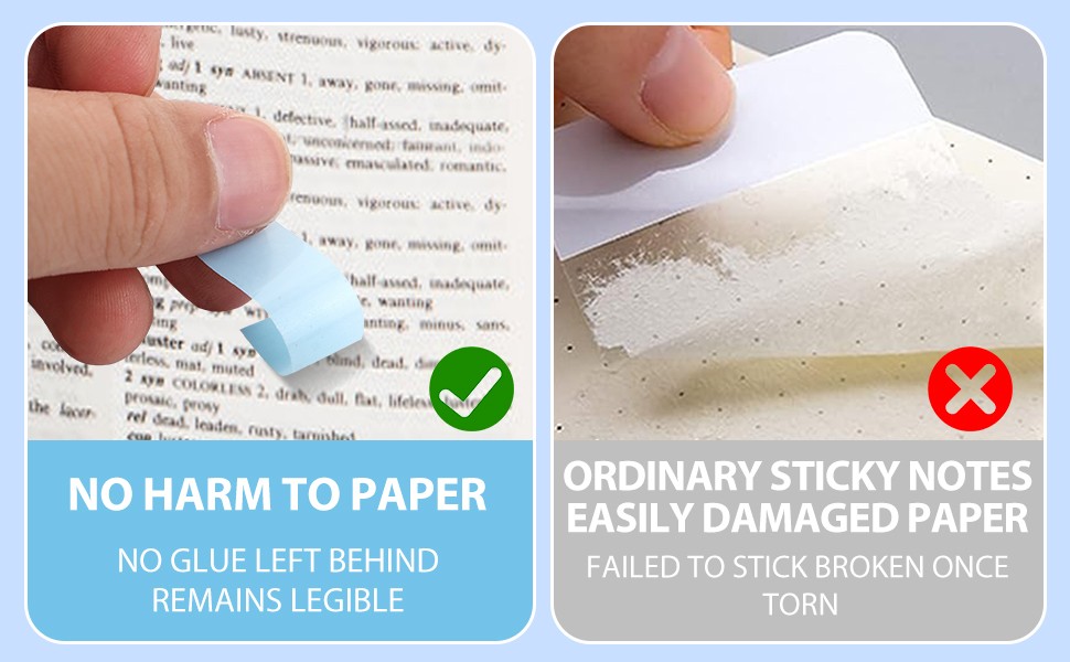 Pa Markers, Morandi Stiy Note Tabs Colored Translucent Writable