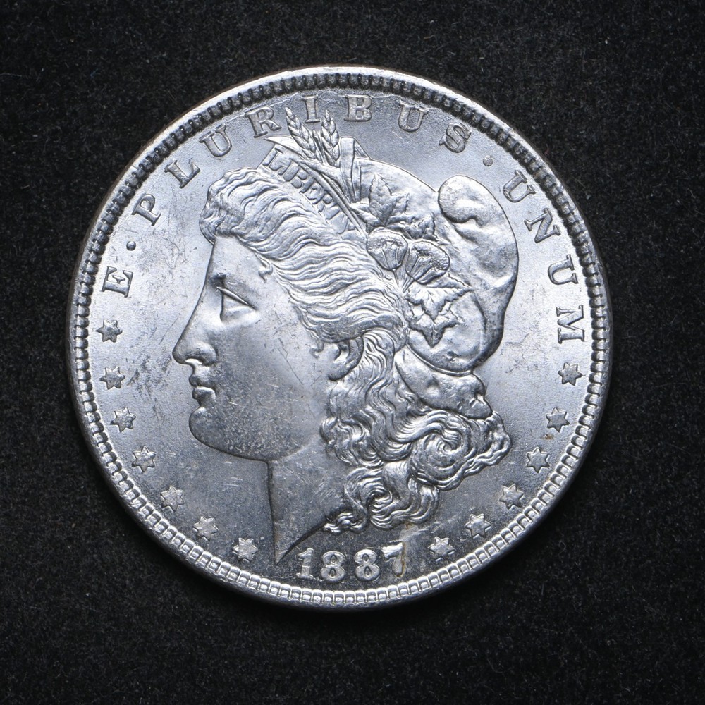 1887 Morgan Silver Dollar BU++ (cn16010)