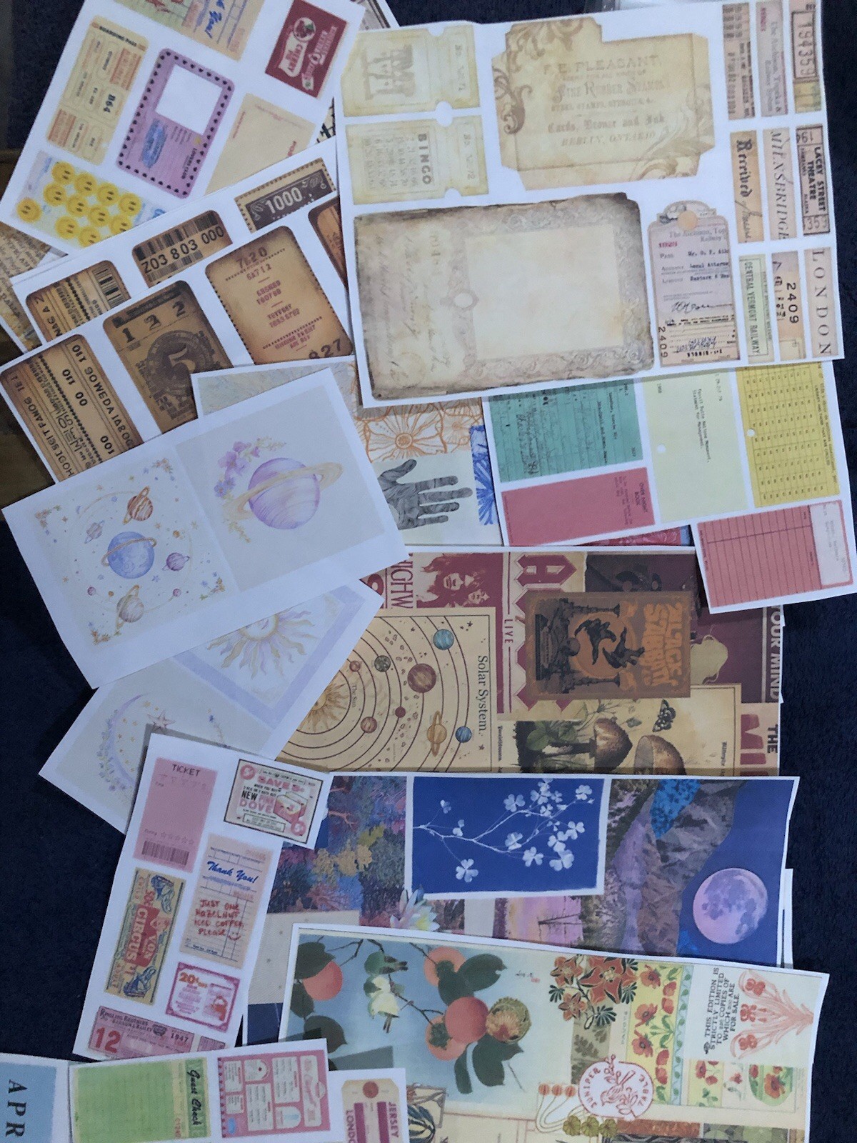 Junk Journal Ephemera- 75 Random Mix of Cut Outs.