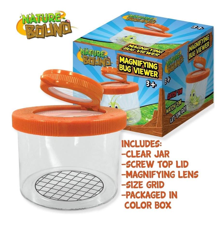 Magnifying Bug Viewer - Catch and Release Jar for Bugs and Insects - Includes Ad