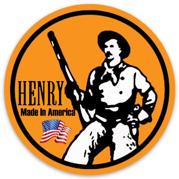 Henry Firearms Logo Type Die Cut Round STICKER!