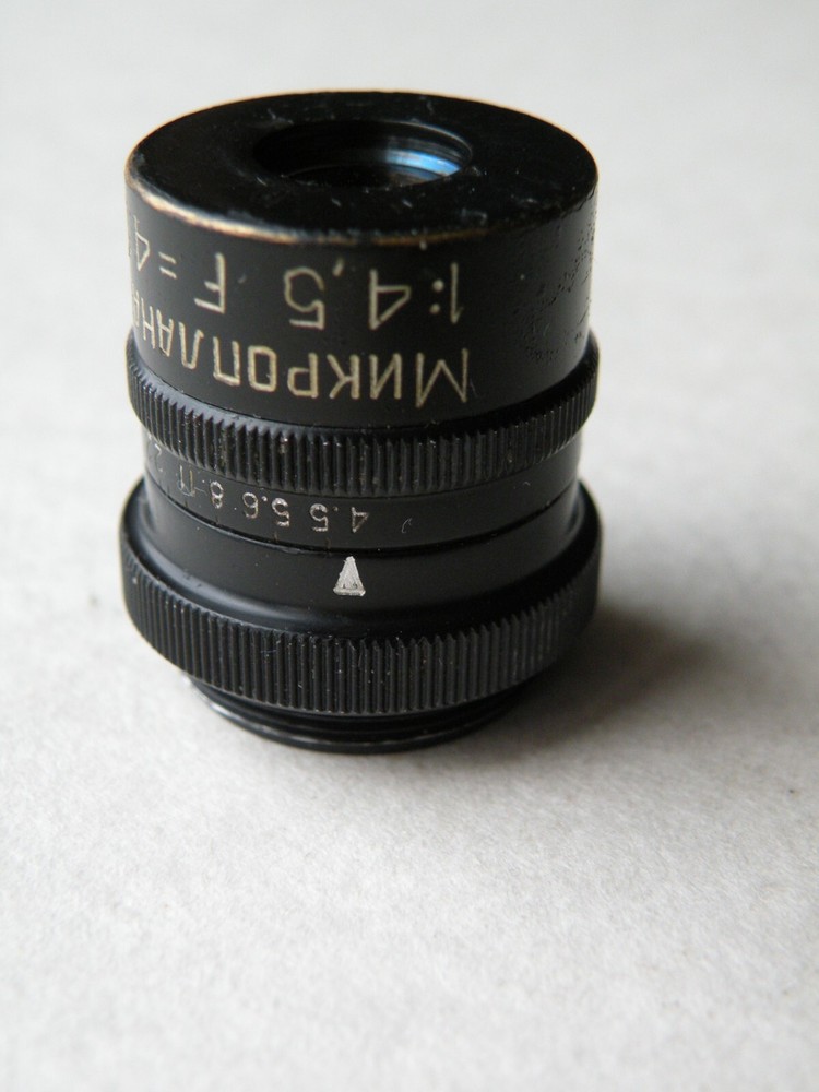 LOMO Microplanar Macro objective lens 1:4,5 F=40 for microscope camera