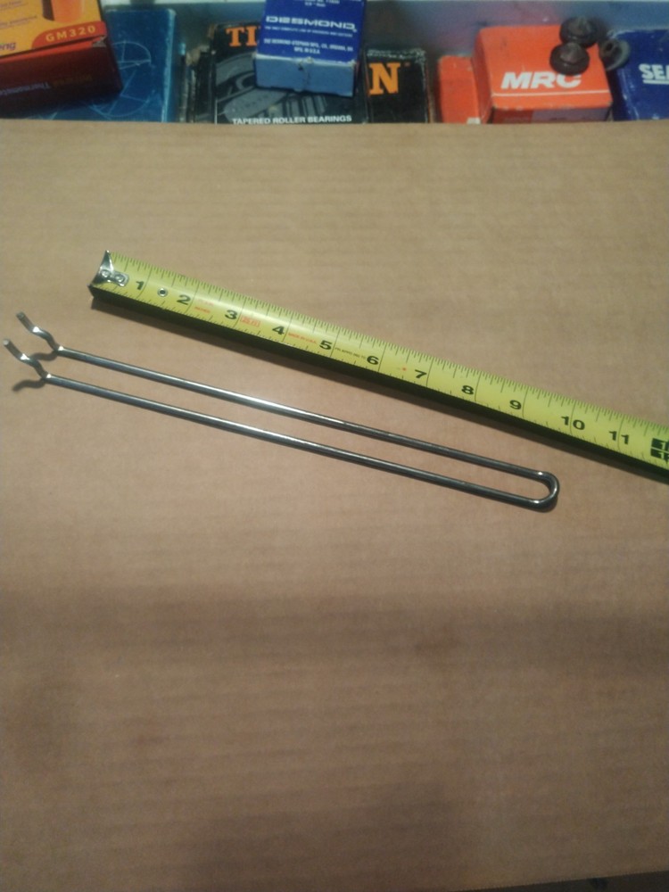 45) Pegboard. 10" Galvanized Metal Wire Loop Hook: 0.148" Diameter. **Cheap**