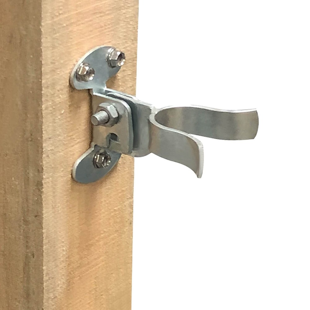 1-3/8" Flat Back Wall Mount Fork Gate Latch - Hardware with