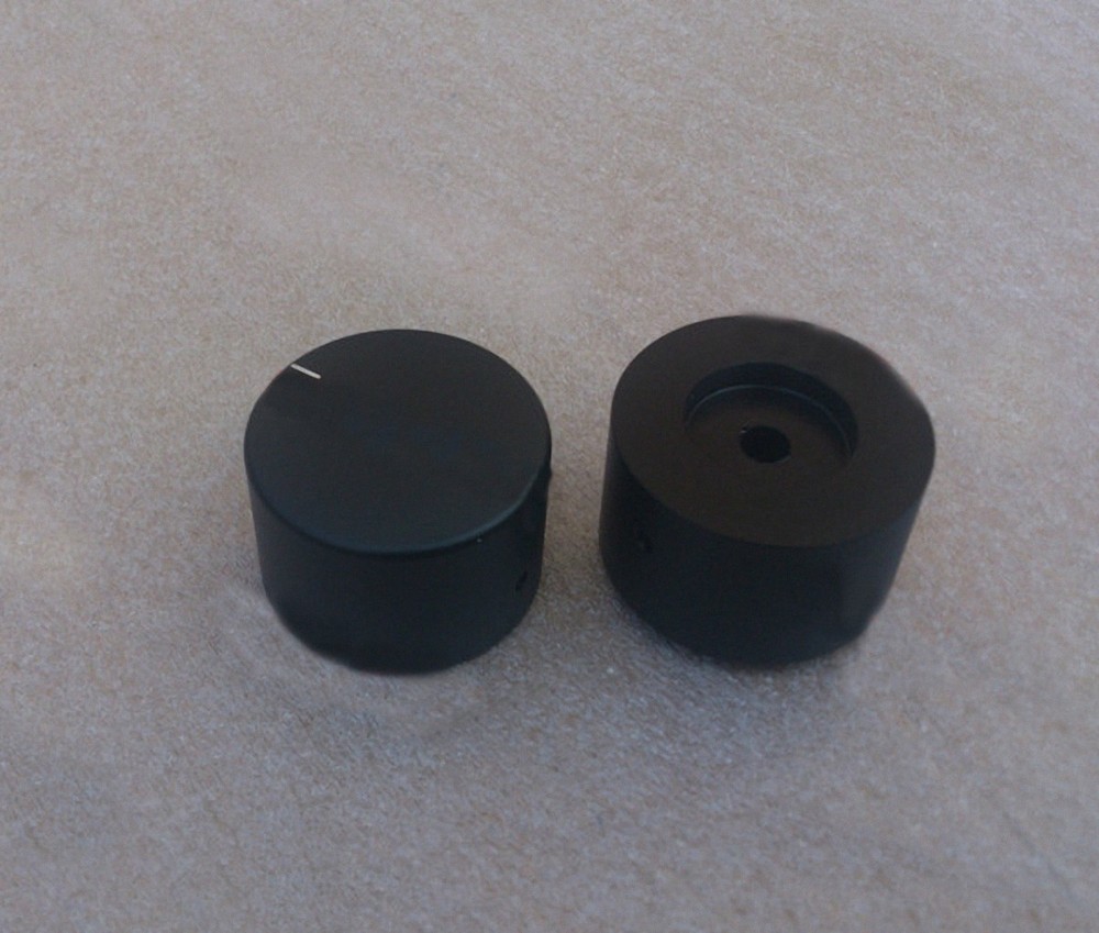 1PCS Matte black 38*26 Solid aluminum amplifier/DAC volume potentiometer knob