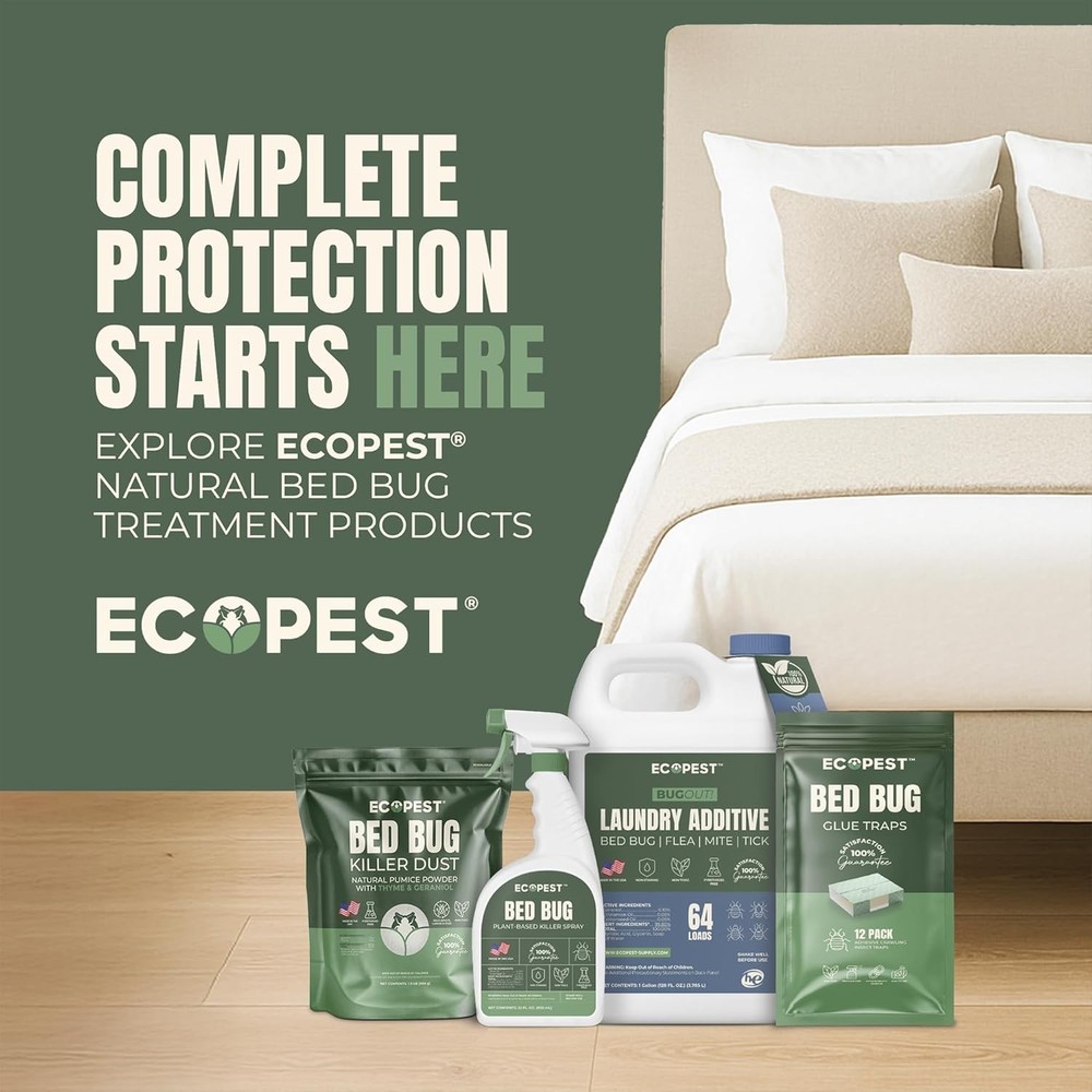 BugOut! Laundry Additive – Natural Detergent Booster for Bed Bug, Mite, Flea,