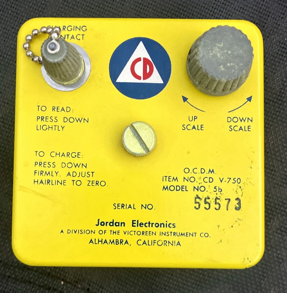 Jordan Electronics CD V-750 Model Dosimeter Charger Untested