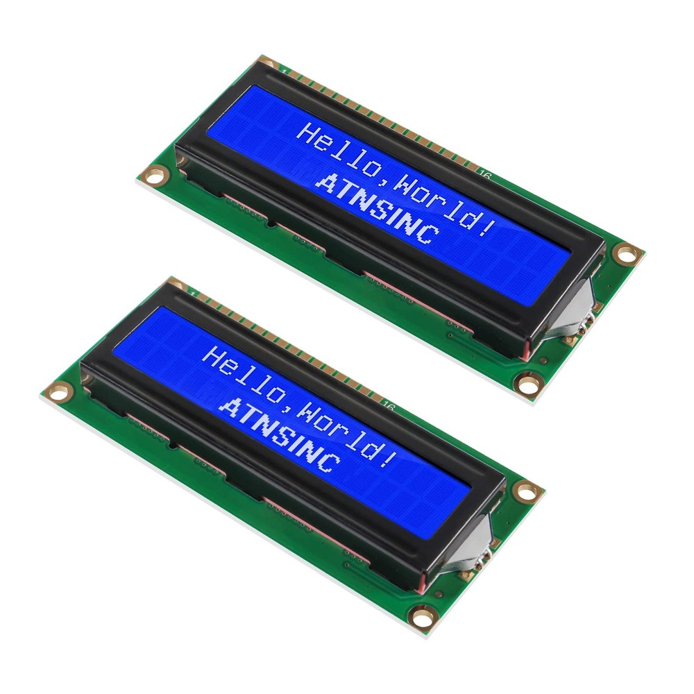 4-Pack 16x2 LCD Display Module I2C Blue Backlight for Arduino DIY IoT Projects