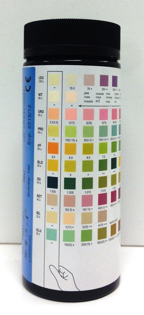 Mission 10 Parameter Urinalysis Reagent Urine Test Strips UTI Protien Glucose
