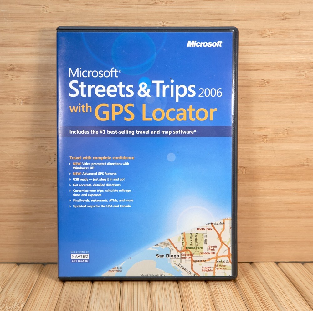 Microsoft Streets Trips 2006 with GPS Locator