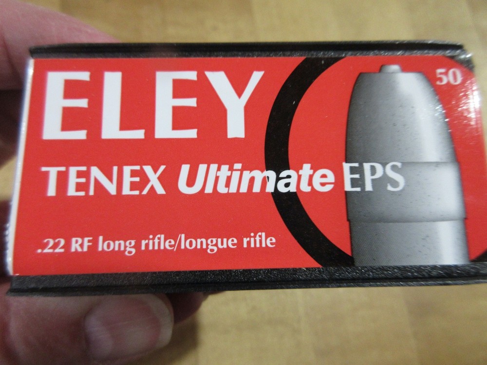 Empty Ammo Box 22 Cal Eley Tenex Ultimate EPS  Plastic Box (#41). (w20)