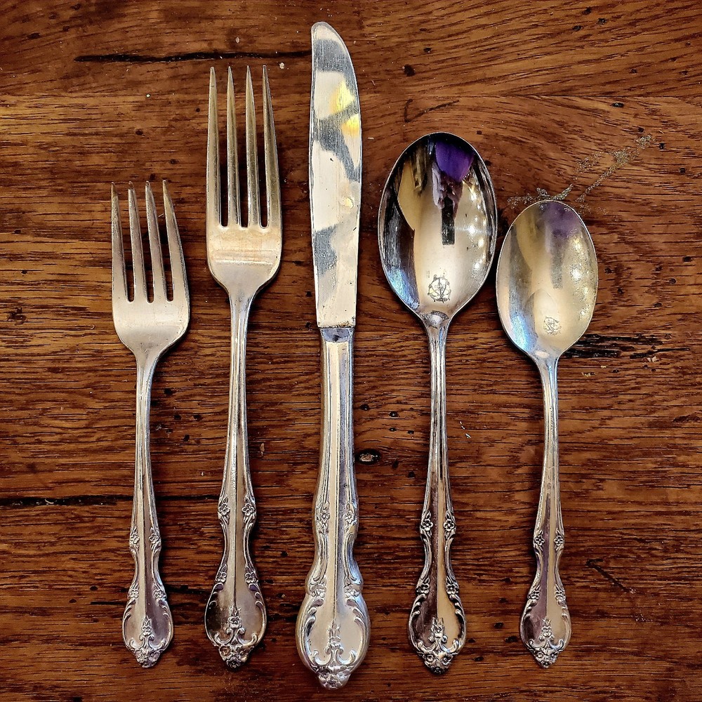 MCM Rogers & Bro Southern Splendor Silverplate 1 place setting 5 Pc 1962