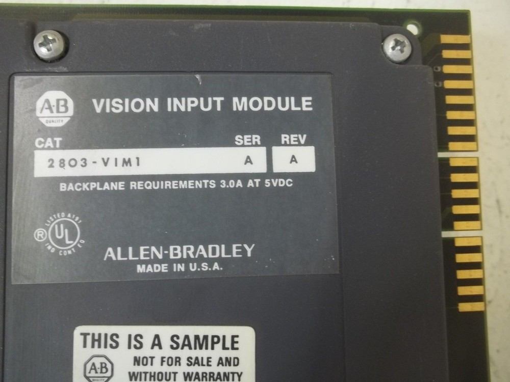 ALLEN BRADLEY 28O3-VIM1 SER.A VISION INPUT MODULE UNMP