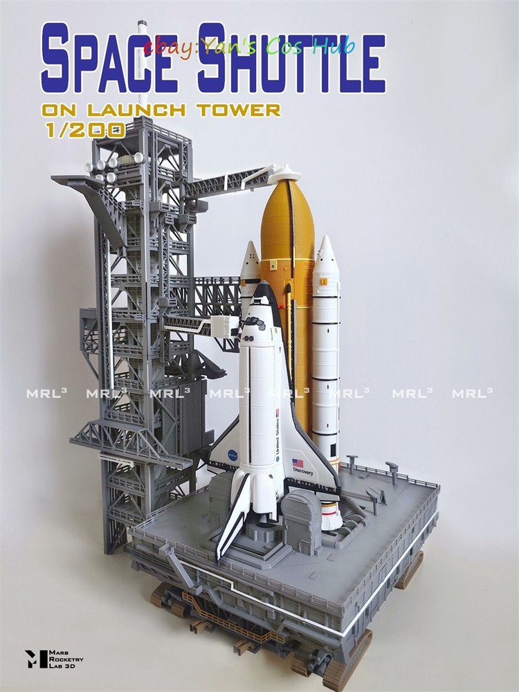 1:200 Scale Hasegawa HM Space Shuttle 3D Printed Model