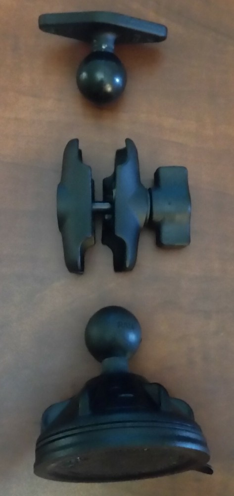 RAM MOUNTS RAM-B-166-2-AU 2.75" Diameter Twist Lock Suction Cup Windshield Mount