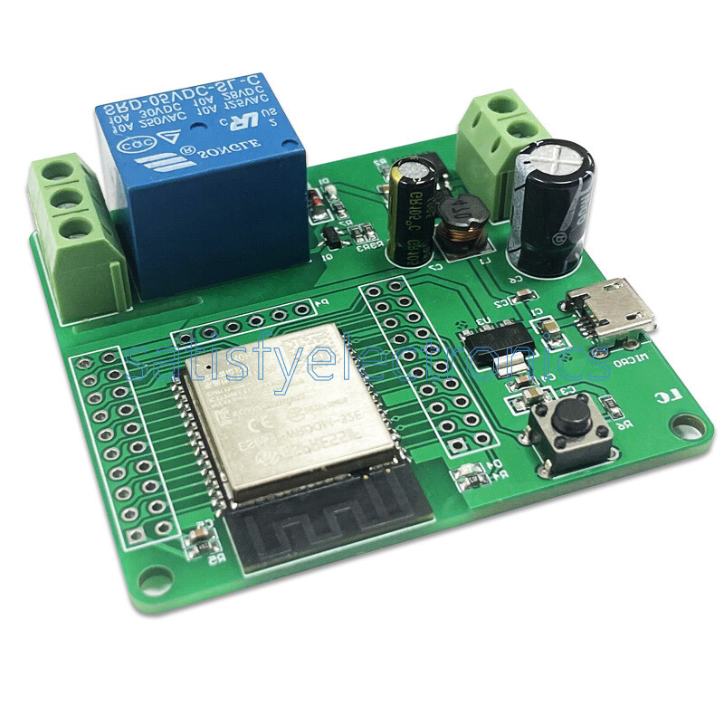 ESP32-WROOM Development Board Single Relay Module DC7-60V Micro USB 5V NEW