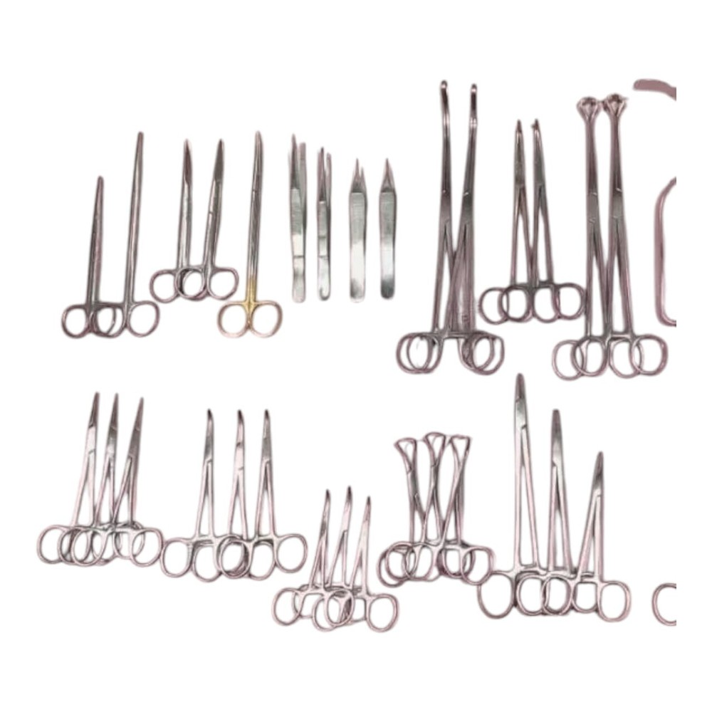 Surgical Instruments Set of 50Pcs General Surgery Basic Laparotomy.