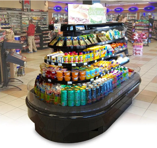 6’ JSI Grab-n-Go Display Island Unit - Self Contained