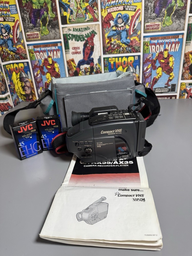 JVC Camcorder  GR-AX35E Compact C VHS Video Camera Untested Vintage
