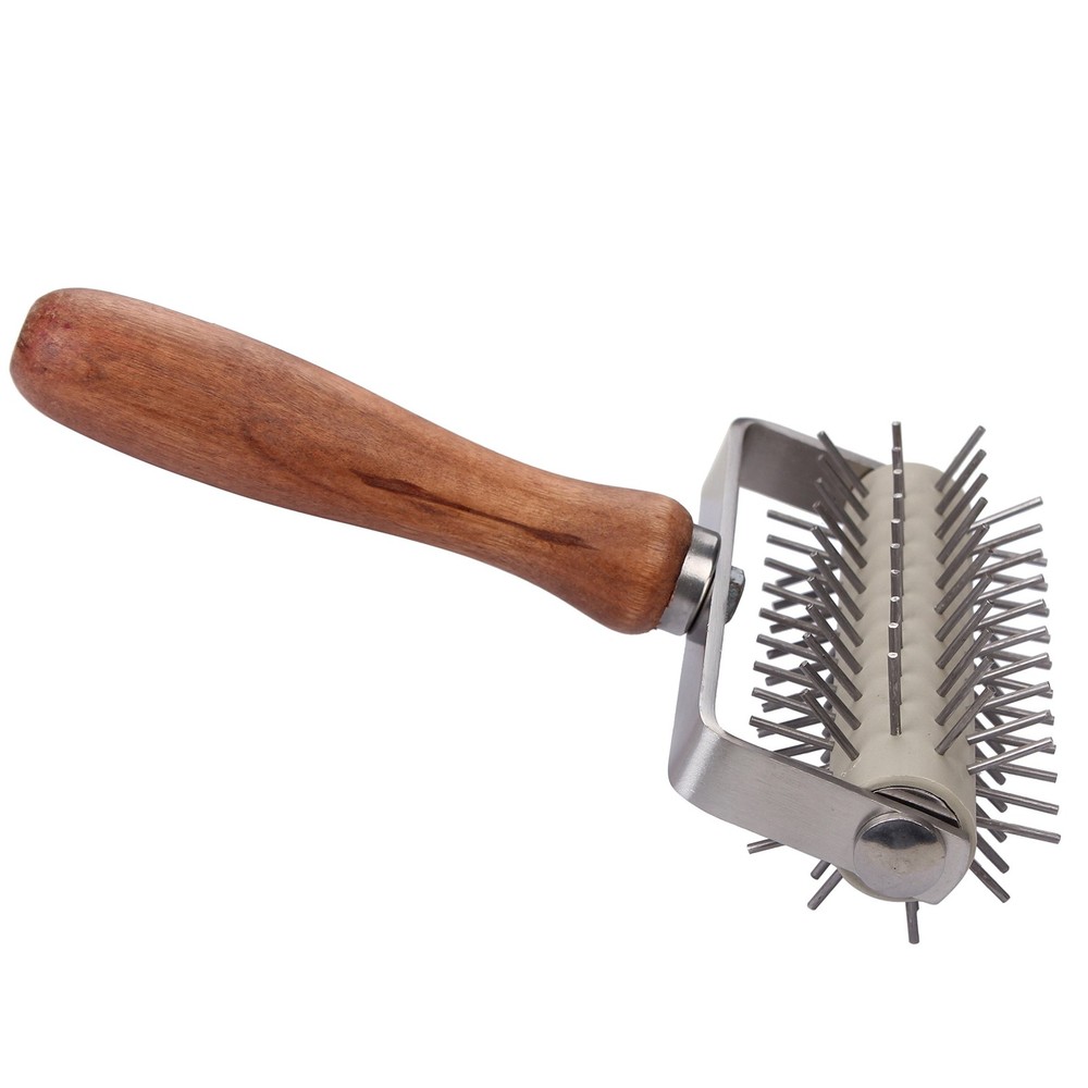 Handle Roller Docker Stainless Steel Pizza Dough Docker For Homemade Pizza Ca...