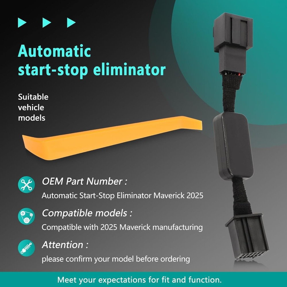 Auto Start Stop Eliminator Engine System Harness Cable fits Maverick 2025
