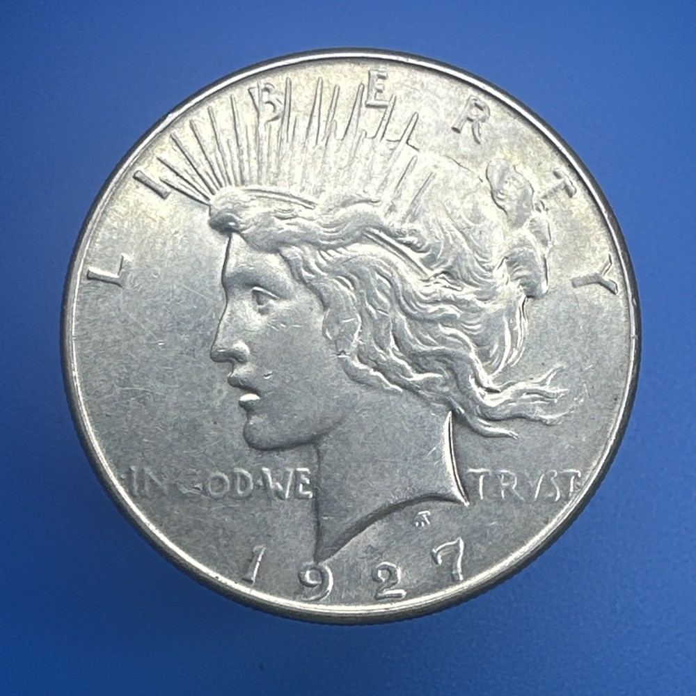 1927-S Peace Dollar Beautiful Authentic 💥 Better Date 💥 (P837)