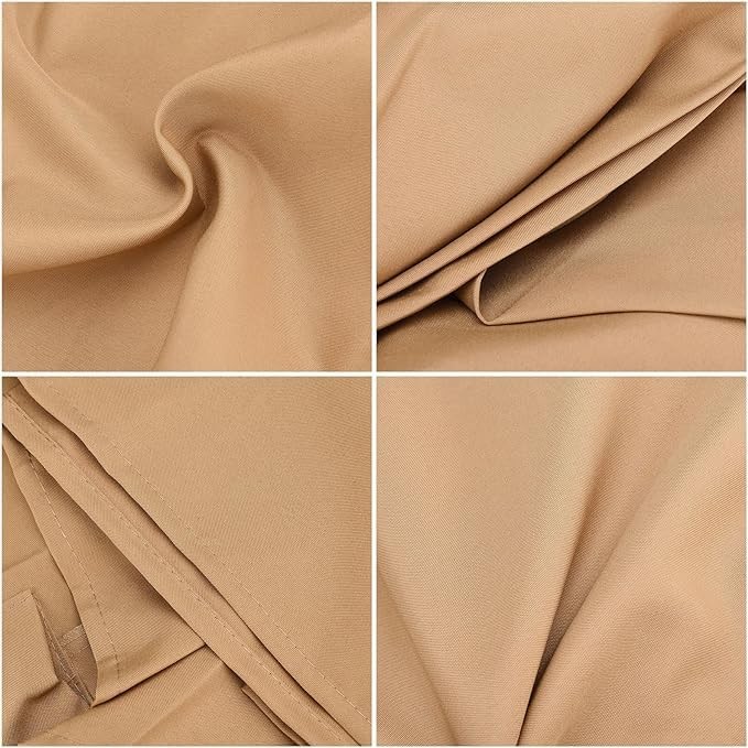 10Ft 8 Ribs Patio Umbrella Replacement Canopy Double-Layer Offset Cantilever ...