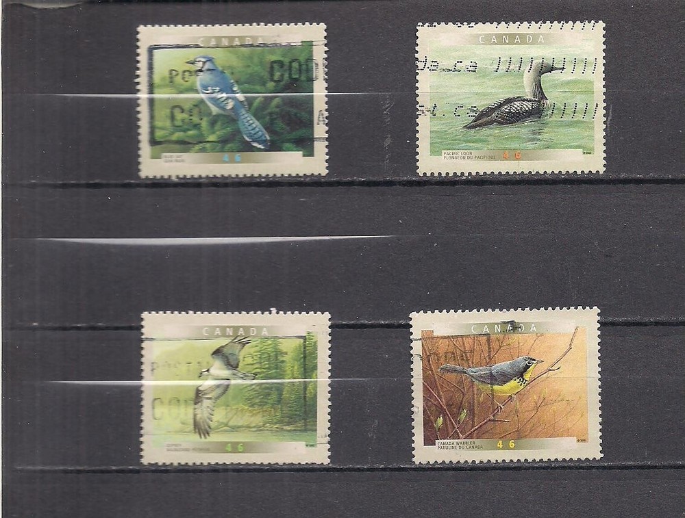 Canada #1839-1842 used  Vf birds