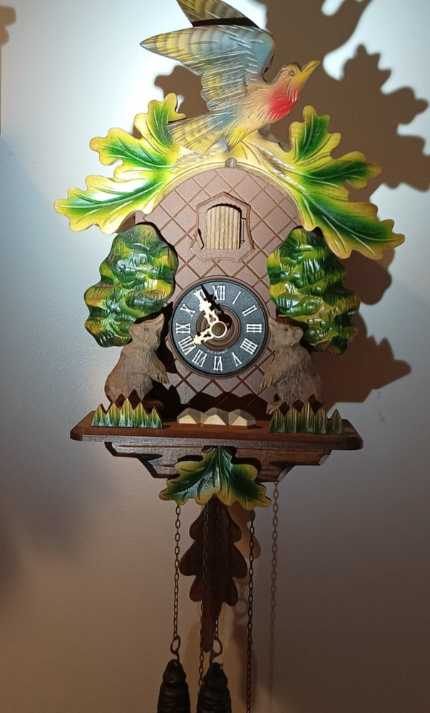 Vintage Black Forest Cuckoo Clock Germany