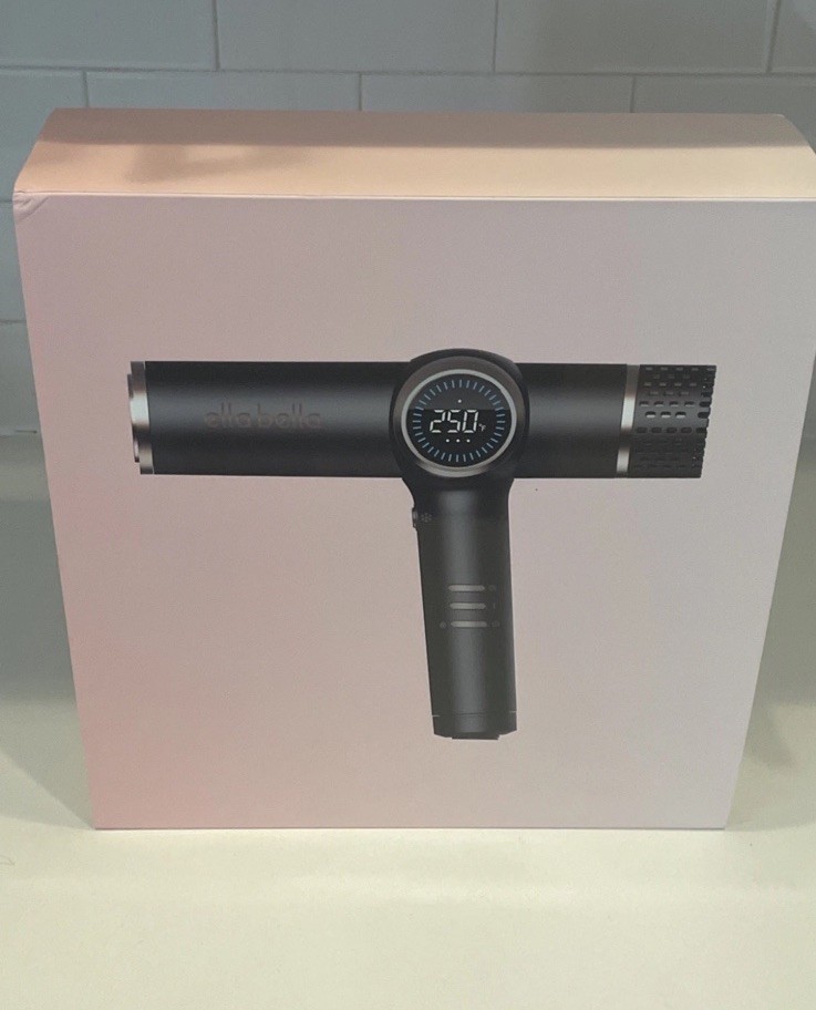 ELLA BELLA® Professional Ionic Hair Blow Dryer with Diffuser - Open Box