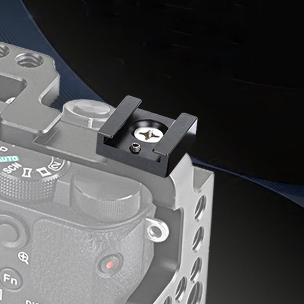 2 Pcs Camera Shoe Mount Adapter Multifunction Aluminum Alloy Cold Bracket