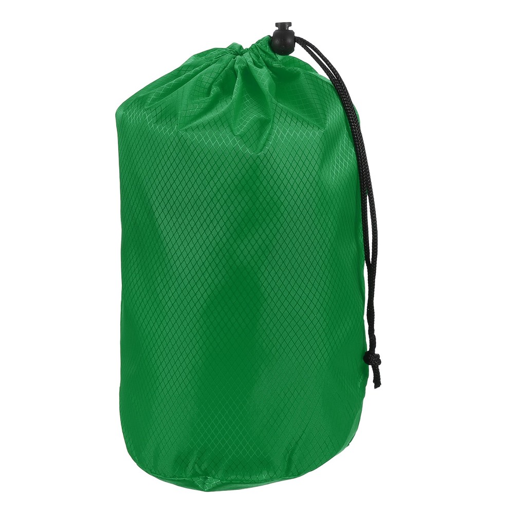 Stuff Sack, Nylon Waterproof Storage Sacks, 5x10Inch (Dark Green)
