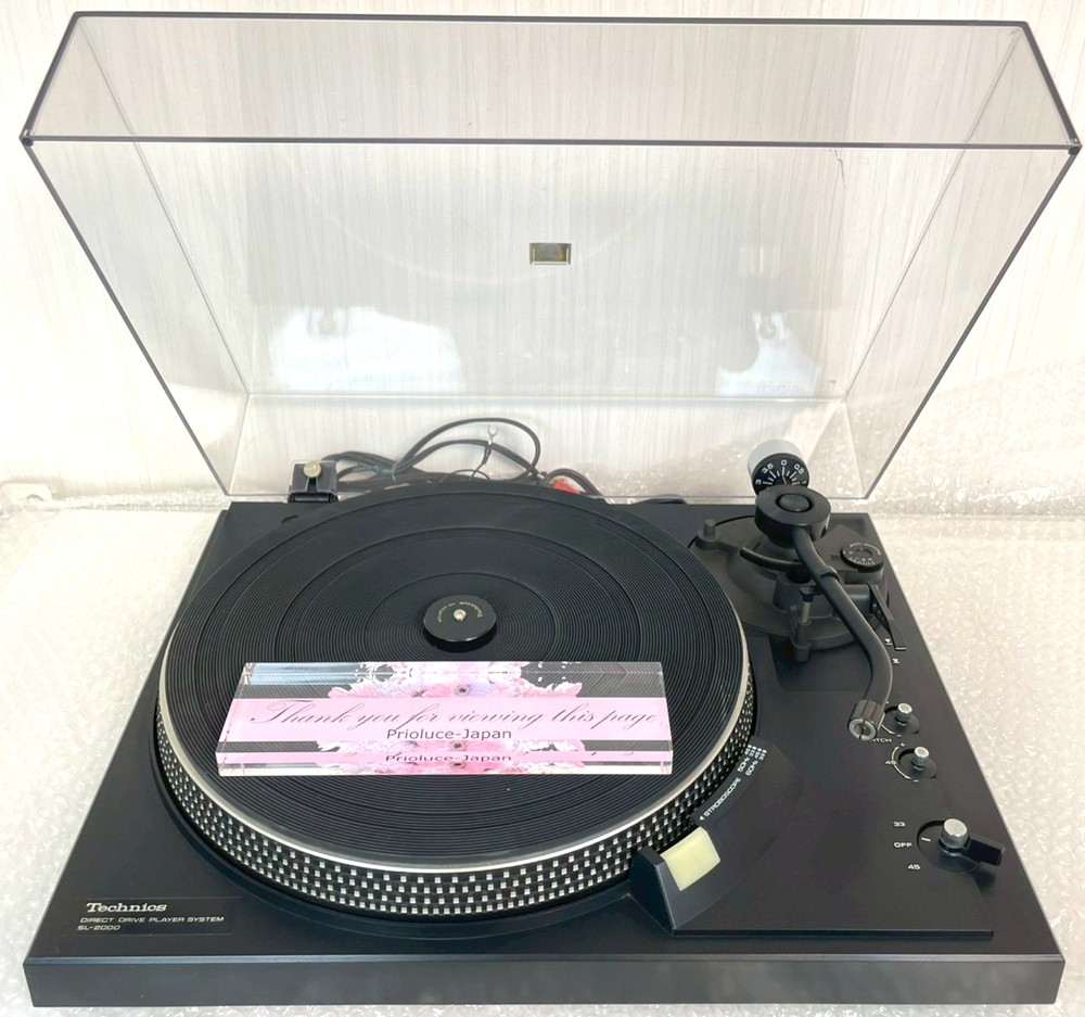 Technics SL-2000 Direct Drive Turntable Record Player Tested Japan