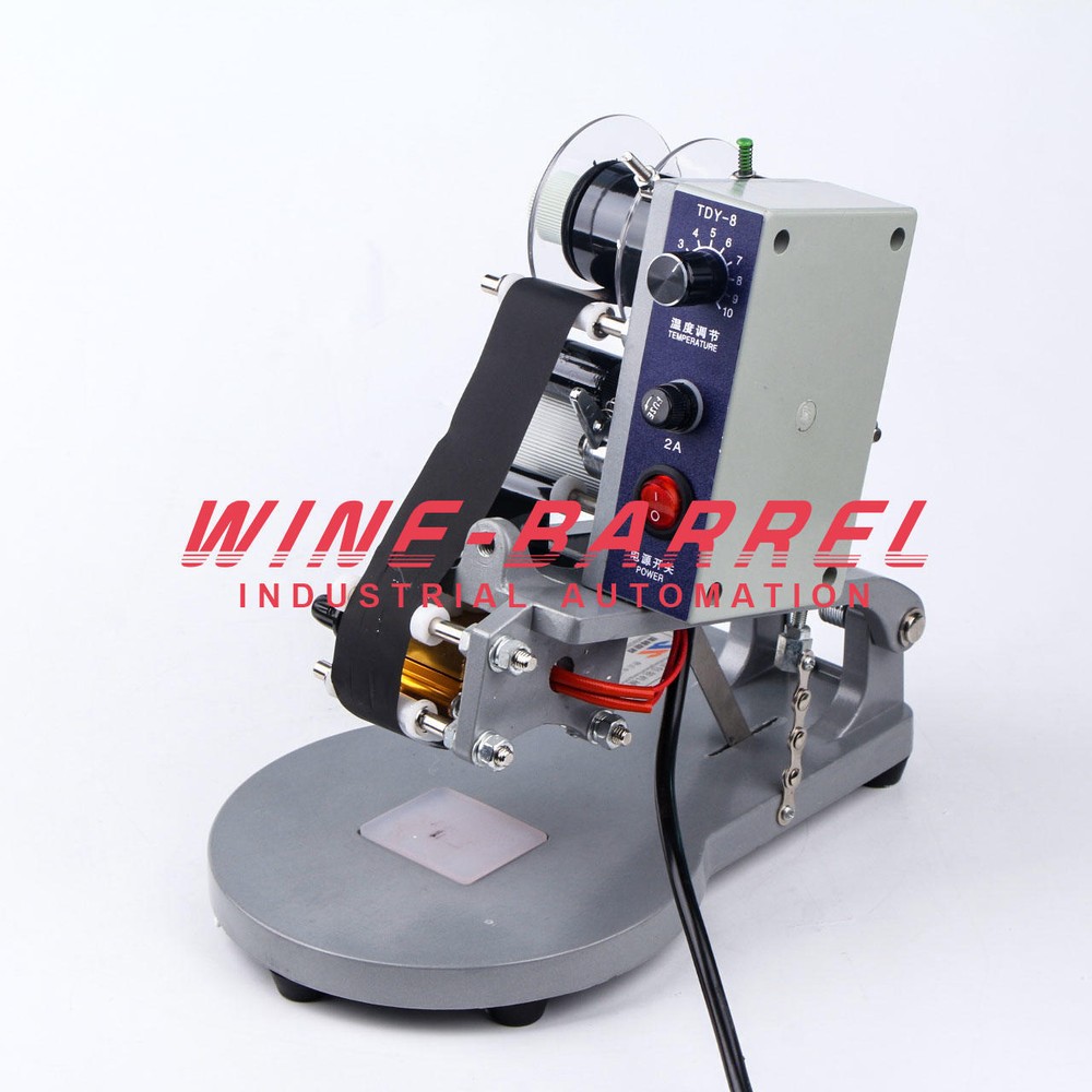 DY-8 Manual Hot Stamping Machine Ribbon Coding Date Batch Character Code Printer