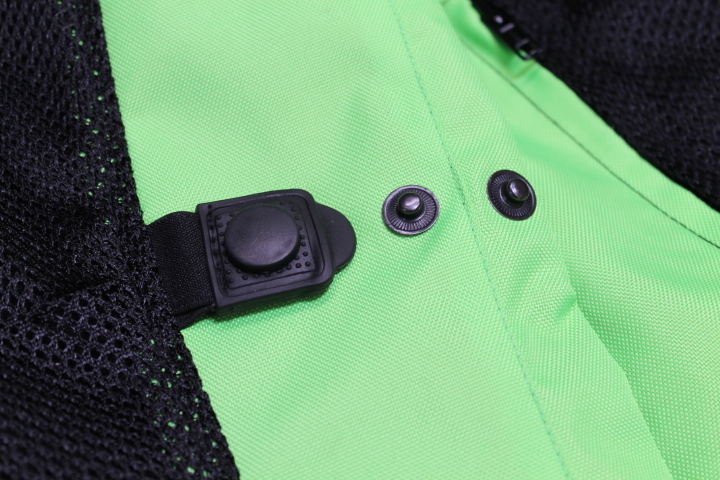 NEW MEDIUM M LIME GREEN POLYESTER MESH ARMOR MOTORCYCLE JACKET *JACKET RUN SMALL