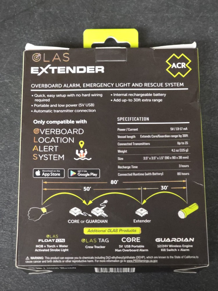 ACR OLAS Range Extender 2986 Compatible W/ Core & Guardian New