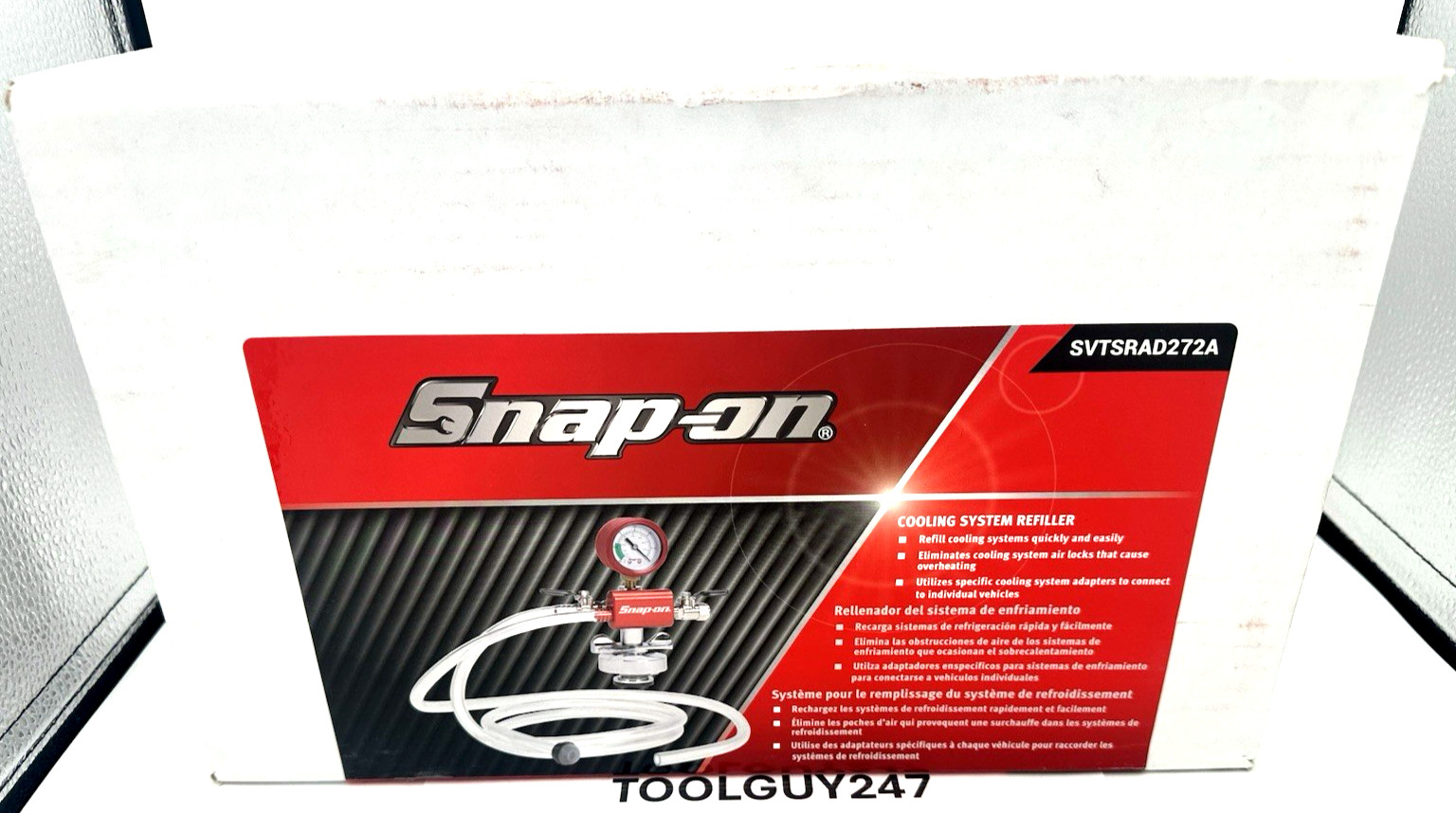 SNAP ON SVTSRAD272A Vacuum Cooling System Refiller NEW USA TOOLS! FREE SHIPPING!
